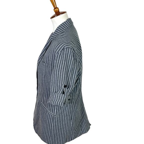 Harry Potter Hogwarts Gryffindor Striped 3/4 Sleeve Blazer Size L - Picture 3 of 6